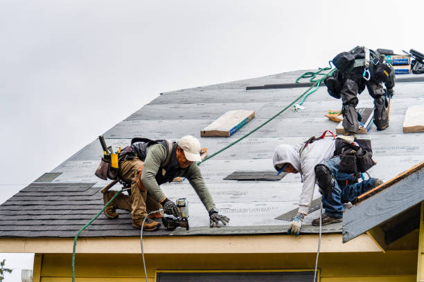 Professional Metal Roofing technician working in Arnold, CA